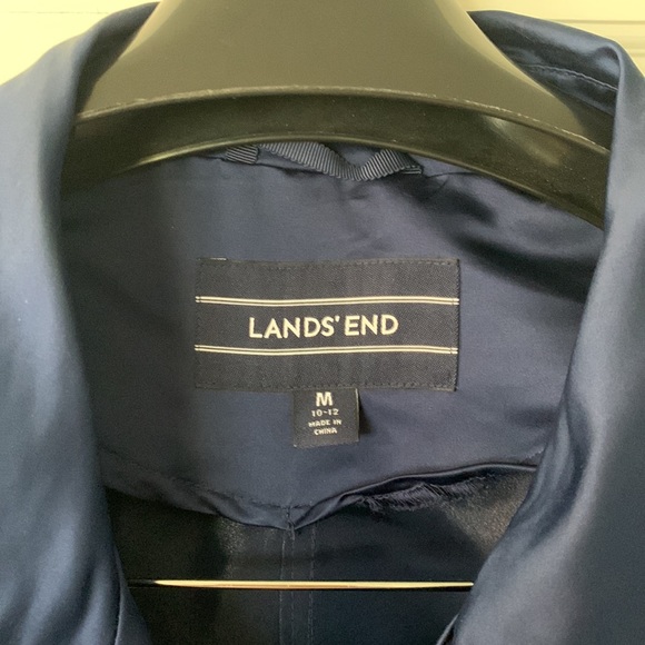 Lands’ End Navy Half Sleeve Spring Jacket size Medium - Picture 2 of 6